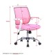 pisarniški stol LIli roza