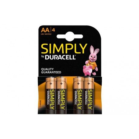 baterije Duracell Simply LR6 AA 4pack
